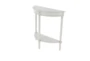 32" Cream Demilune Console Table - Side