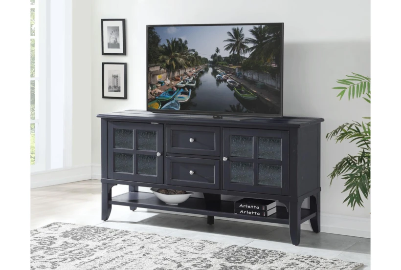 Hatteras Blue 63" Traditional Tv Stand - 360
