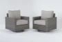 Mojave Outdoor 2 Piece Swivel Lounge Chair Conversation Set - Signature