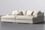 Emmett Grande Pearl 100" Double Chaise Sectional - Side