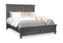 Oxby Grey Queen Wood Panel Bed - Signature