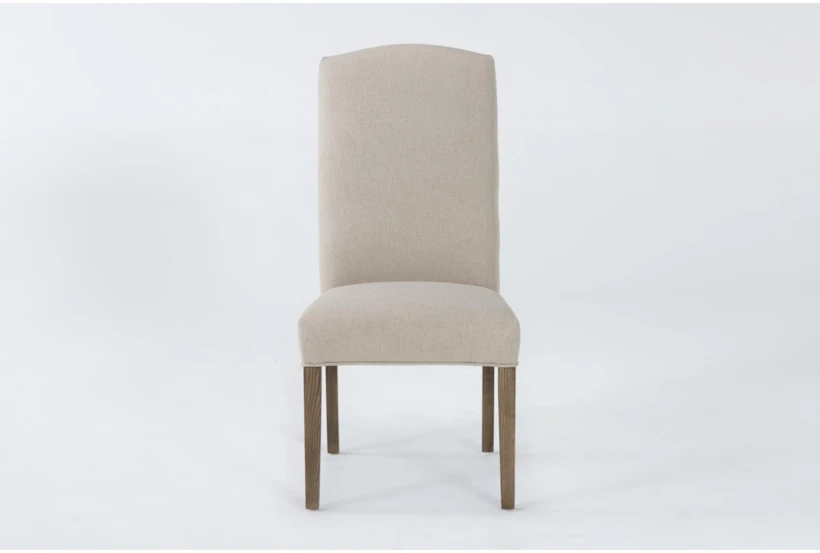 Betty Beige Armless Upholstered Dining Chair - 360