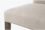 Betty Beige Armless Upholstered Counter Height Stool With Back - Detail