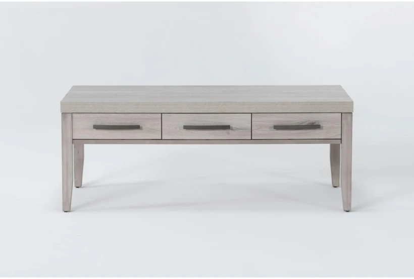 Barnett Grey Rectangle Coffee Table With Storage Drawers - 360