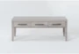 Barnett Grey Rectangle Coffee Table With Storage Drawers - Signature