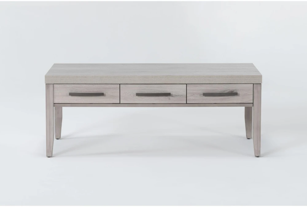 Barnett Grey Rectangle Coffee Table With Storage Drawers