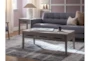 Barnett Grey Rectangle Coffee Table With Storage Drawers - Room