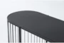 Solera 47" Black Birdcage Entryway Console Table - Detail