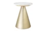 Pacha Marble Top End Table - Front