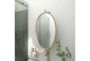 29X15 Gold Chinese Red Pine Wall Mirror - Room