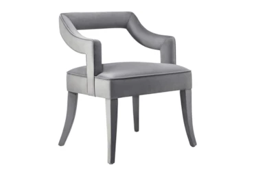 Natasha Grey Velvet Dining Chair