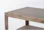 Sandburst Natural Rectangle Coffee Table With Storage Shelf - Detail