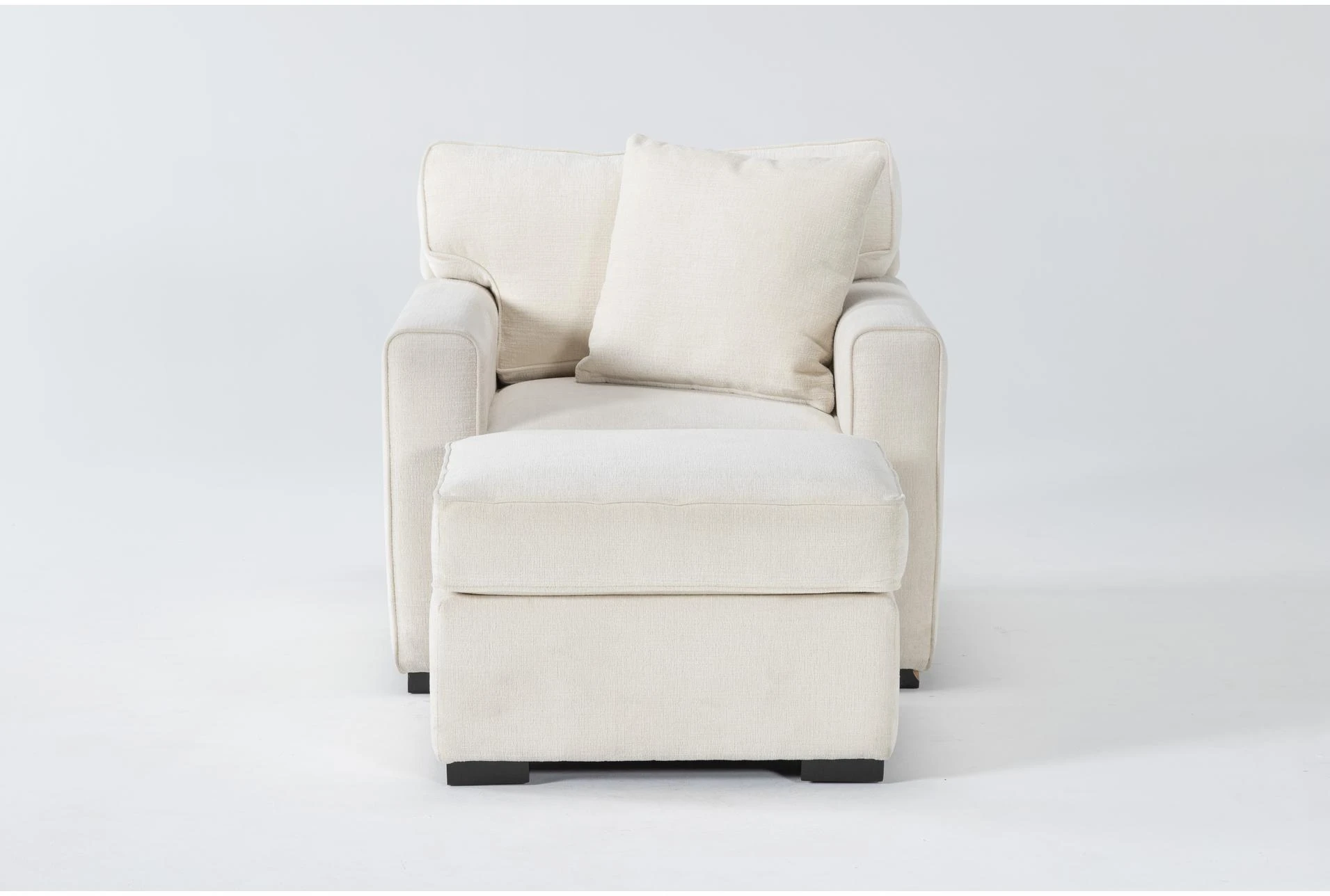 Cypress II Foam Chair And Ottoman | Living Spaces