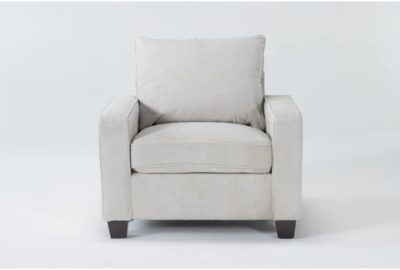 Reid Buff Beige Fabric Arm Chair - 360