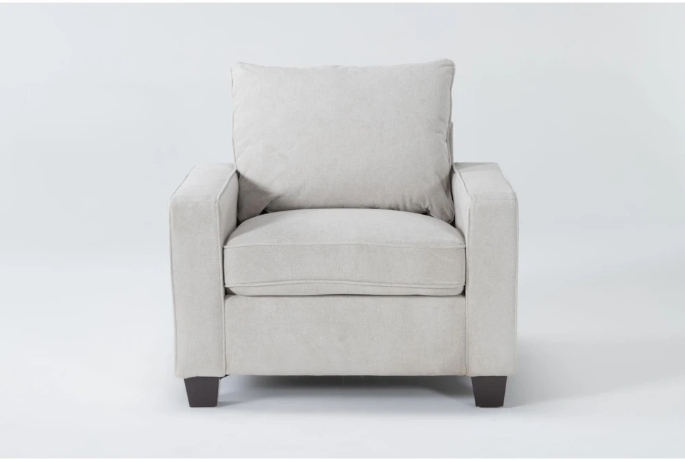 Reid Buff Beige Fabric Arm Chair