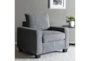 Reid Grey Fabric Arm Chair - Room