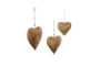 Gold Iron Heart Windchime Set Of 3 - Material