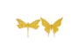 23 Inch Iron Butterfly Wall Decor Set Of 2 - Material