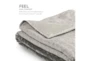 Pure Care Zensory Duvet Cover - Dove Grey 48" X 72" - Front