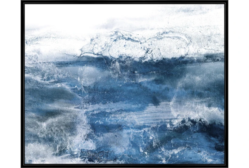 42X52 Abstract Ocean'S Breath With Black Frame  - 360