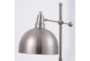 30 Inch Silver Nickel Metal Dome Adjustable Arm Desk Task Lamp - Detail