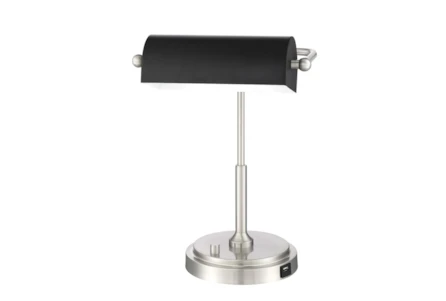 Manorville Metal USB Table Lamp