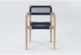 Crew Navy Outdoor Dining Chair with Arms - Signature