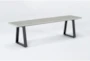 Ace Outdoor Dining Bench - Side