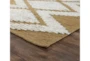 2'X3' Outdoor Rug- Honey Gold Geometric Shag - Detail