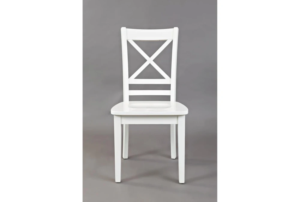 Kendall White X Back Side Chair Set Of 2