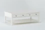 Presby White Large Coffee Table With Storage - Side