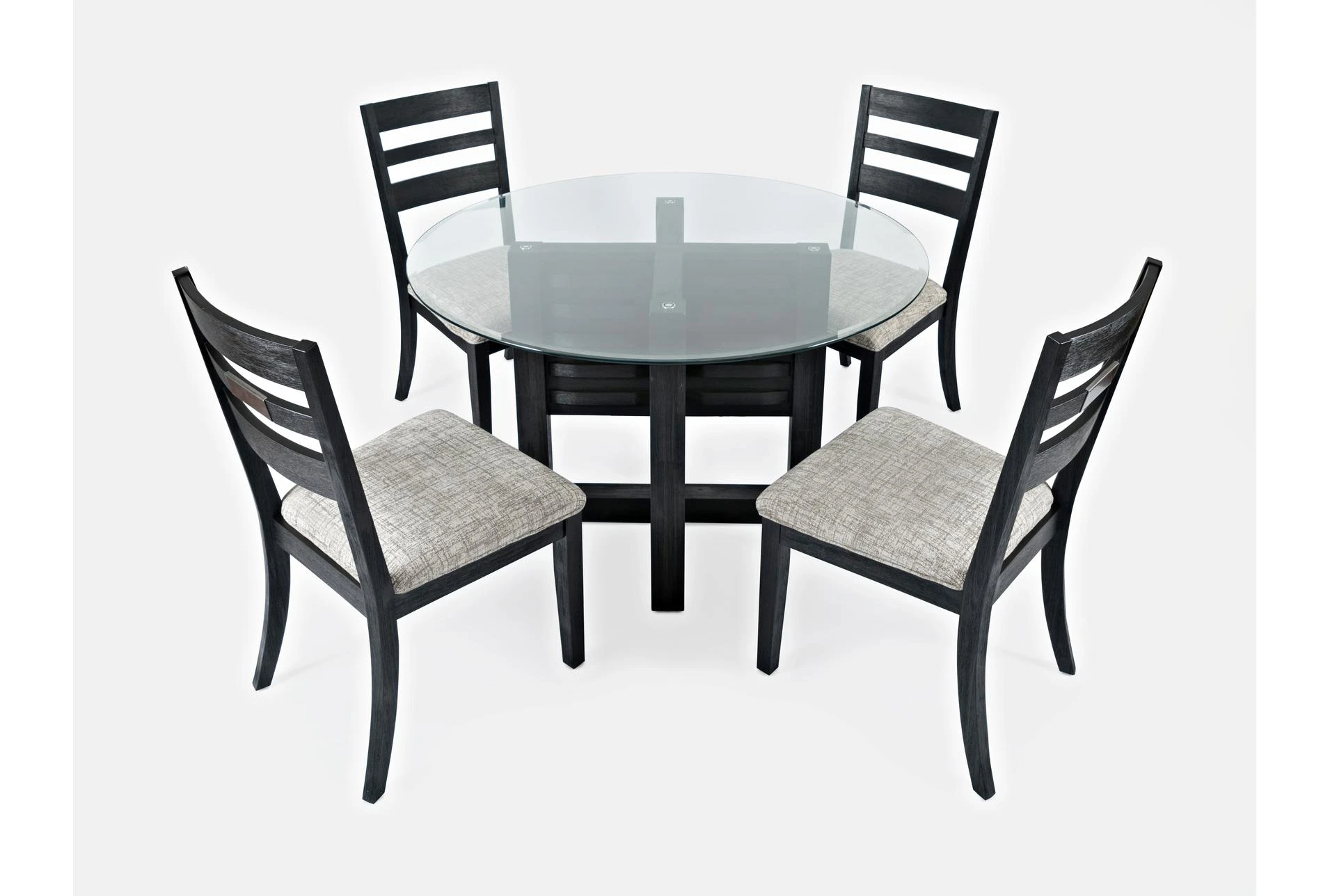 Zachar Charcoal Dining Set For 4 | Living Spaces