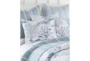 Twin Quilt-2 Piece Set Reversible Fish And Coral To Stipes - Detail