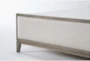 Corina California King Wood & Upholstered Panel Bed - Detail