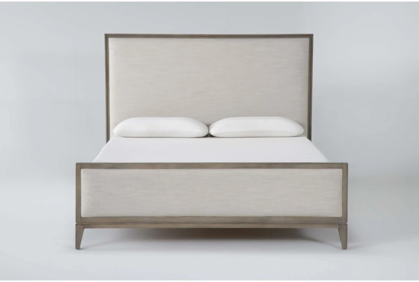 Corina California King Wood & Upholstered Panel Bed - 360