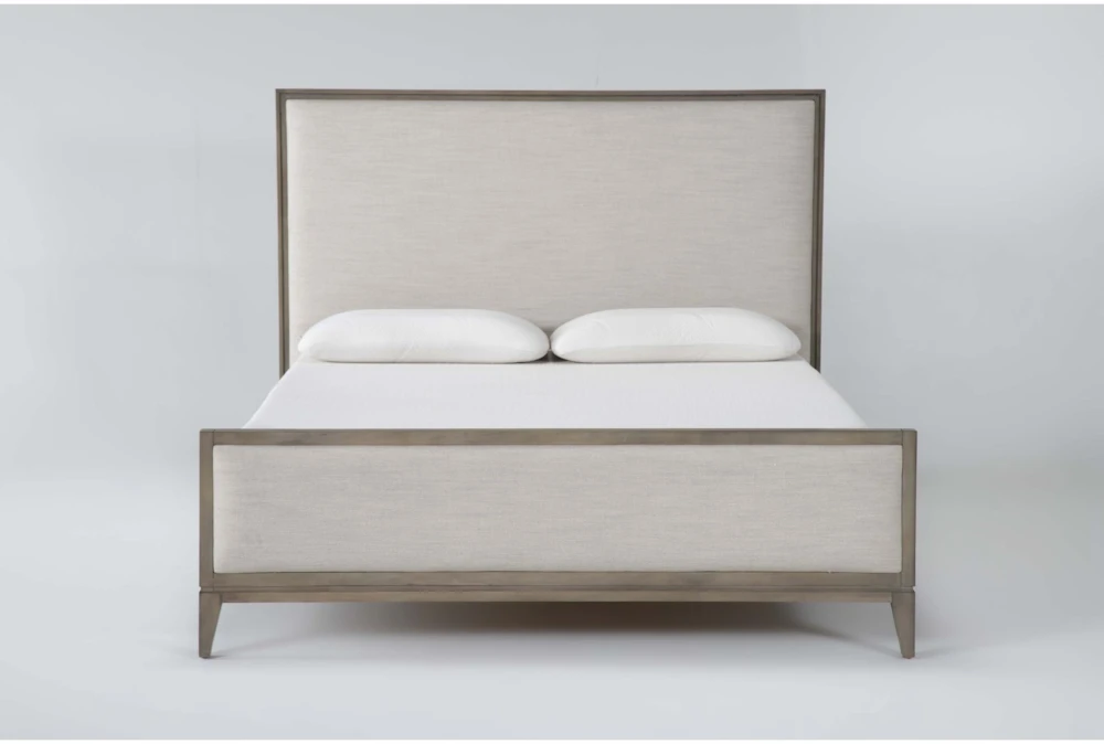 Corina California King Wood & Upholstered Panel Bed