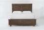 Marco Brown King Wood Panel Bed - Signature