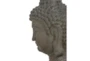 42 Inch Grey Polystone Buddha Sculpture - Detail