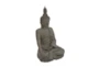 42 Inch Grey Polystone Buddha Sculpture - Front