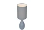 31 Inch Grey Ceramic Large Bottle Basic Table Lamp With Grey Shade - Detail
