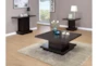 Amiyah Brownsquare Coffee Table With Storage Shelf - Room