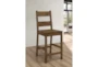 Mcintyre 25" Counter Height Stool With Back Set Of 2 - Signature
