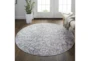 5'6"X5'6" Round Rug-Dunlap Mosaic Abstract, Gray/Gold/Blue - Room