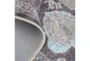 2'X3' Rug-Prescott Vintage Geometric Medallion, Silver Gray/Blue - Detail