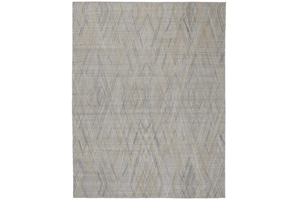 9'X12' Rug-Huntley Luxe Abstract, High/Low, Oyster Gray/Taupe