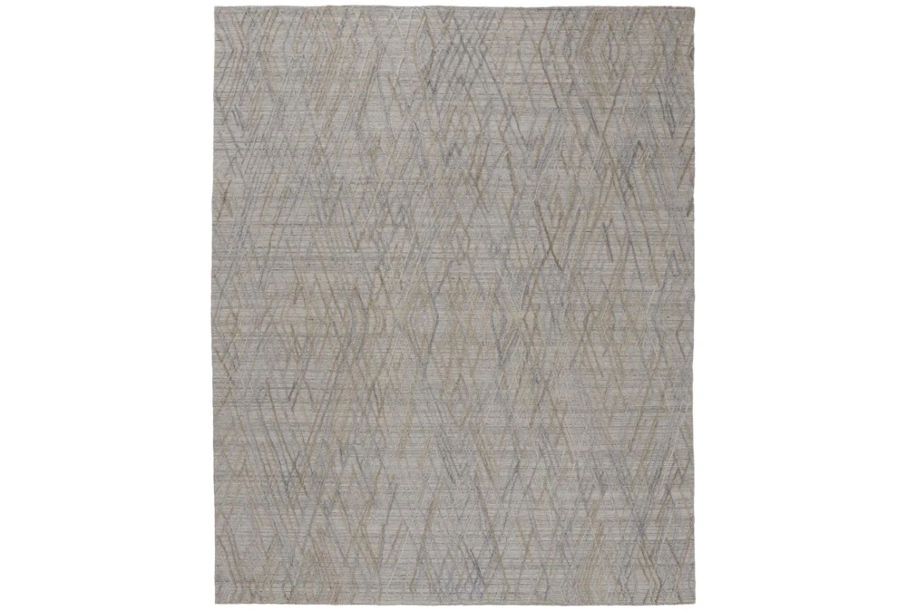 5'X8' Rug-Modern Huntley Luxe Abrstract, High/Low, Silver Gray/Blue