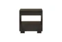 Malcolm Black 2-Drawer Nightstand With USB - Back