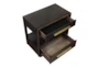 Malcolm Black 2-Drawer Nightstand With USB - Front