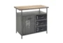 Grey Iron Cabinet With 3 Drawers + 1 Door - Material