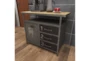 Grey Iron Cabinet With 3 Drawers + 1 Door - Room